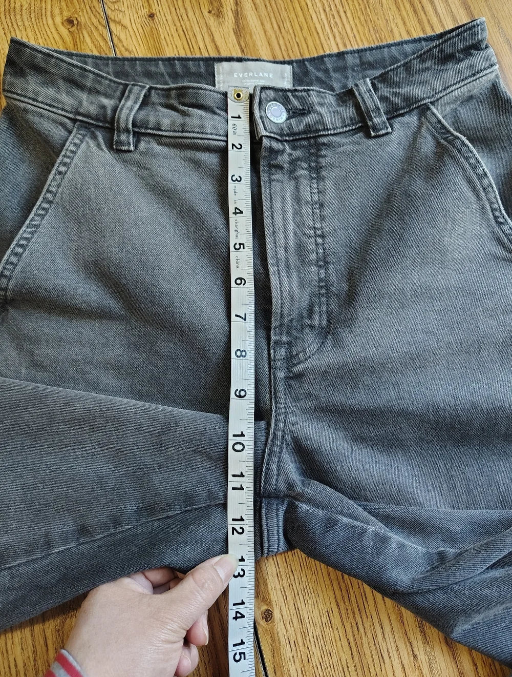 Everlane Utility Barrel Jeans Organic Cotton, Women's, Washed Black size 27. - Picture 11 of 16